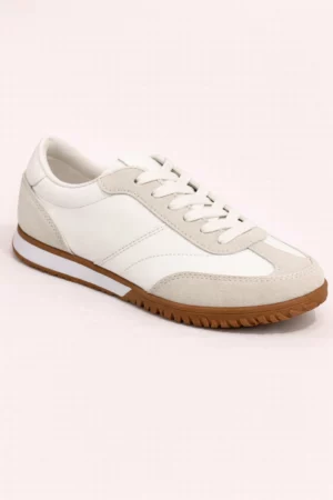 Basket basse à semelle contrastée