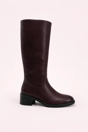 Bottes hautes à talons bas