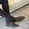 Chaussure de ville suédés à lacets