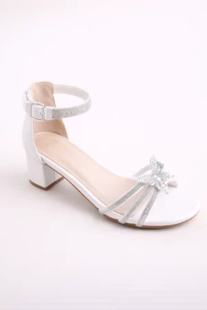 Sandale à talon papillon