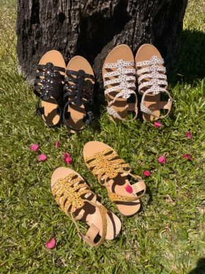 Sandale multi-brides à détails