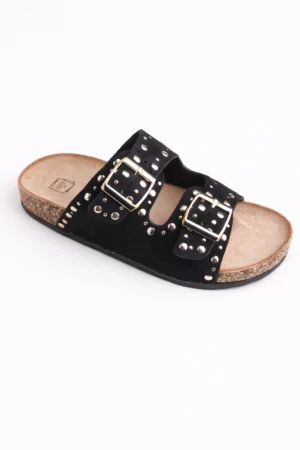 Claquette femme à doubles brides