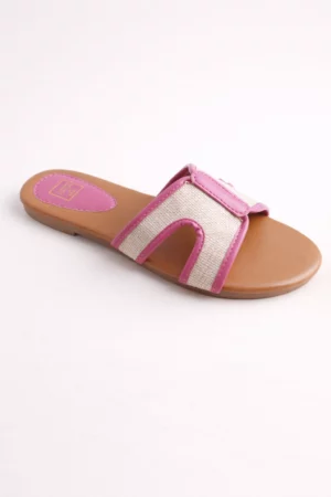 Sandale femme plate à enfiler