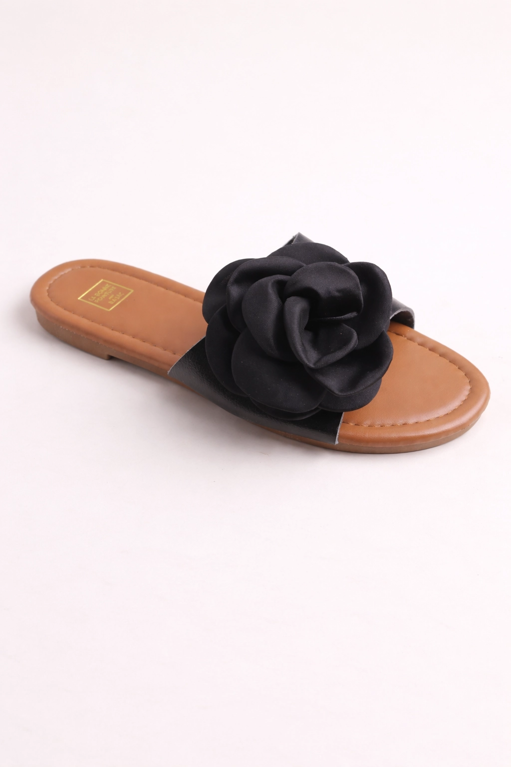 Sandale femme plate à fleur