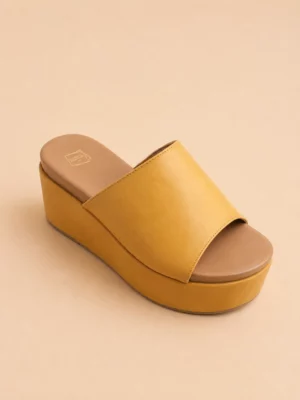 Mule compensée femme