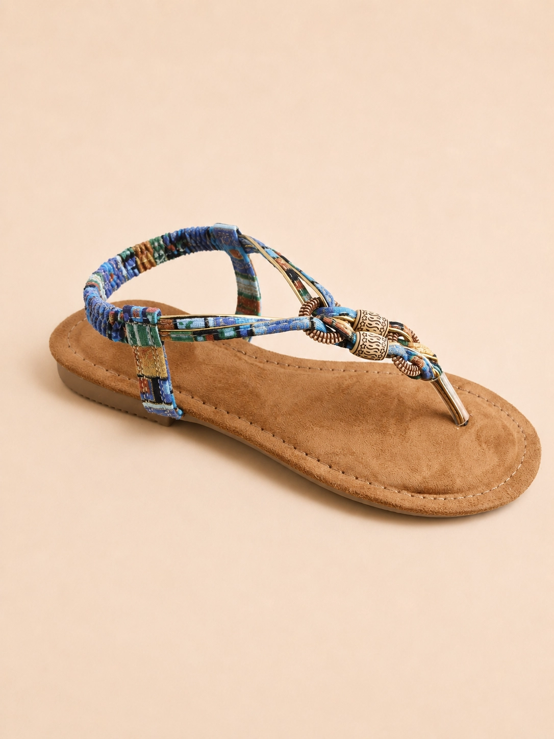 Sandale femme plate style bohème – Chaussures femme La Réunion – Image 3