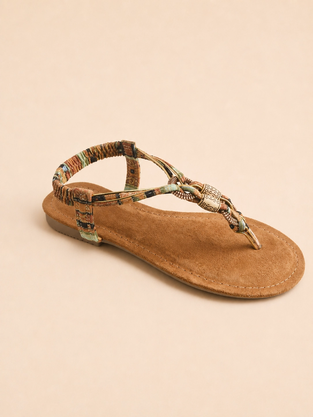 Sandale femme plate style bohème – Chaussures femme La Réunion – Image 2