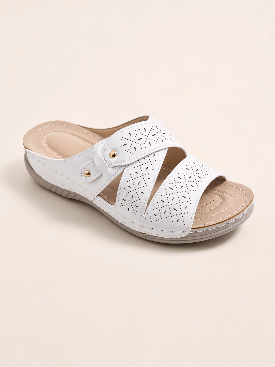 Mule femme confort à brides croisées – Image 3