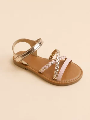 202559B-202559SP Sandales fille à brides tressées