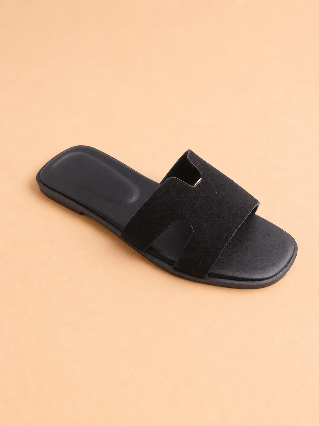 Mule femme bordeaux effet suédine – Image 2